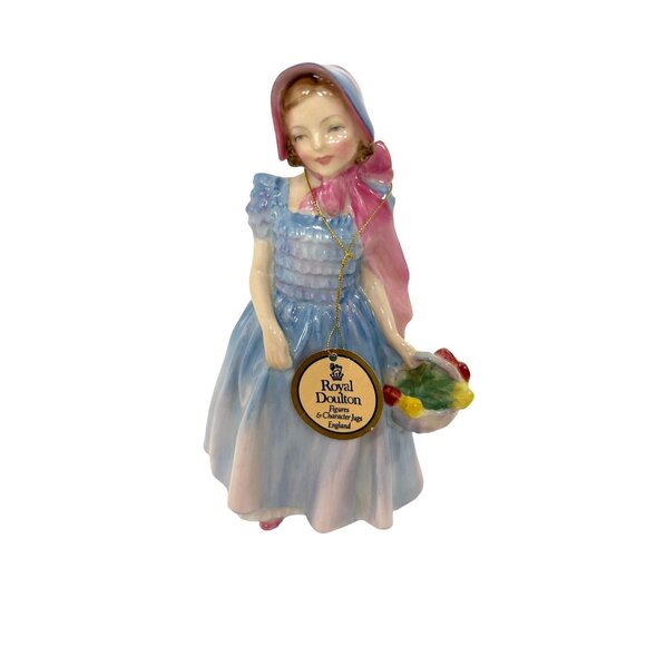 Royal Doulton Figurine "Wendy" HN2109 Hand England Vtg Hand Painted Bone China - Picture 1 of 16